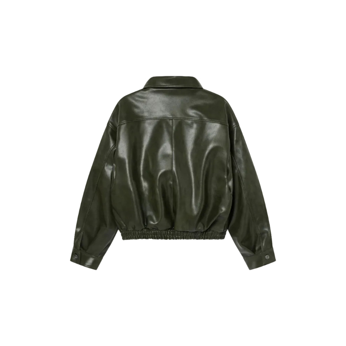 Olive Yankee Leather Jacket