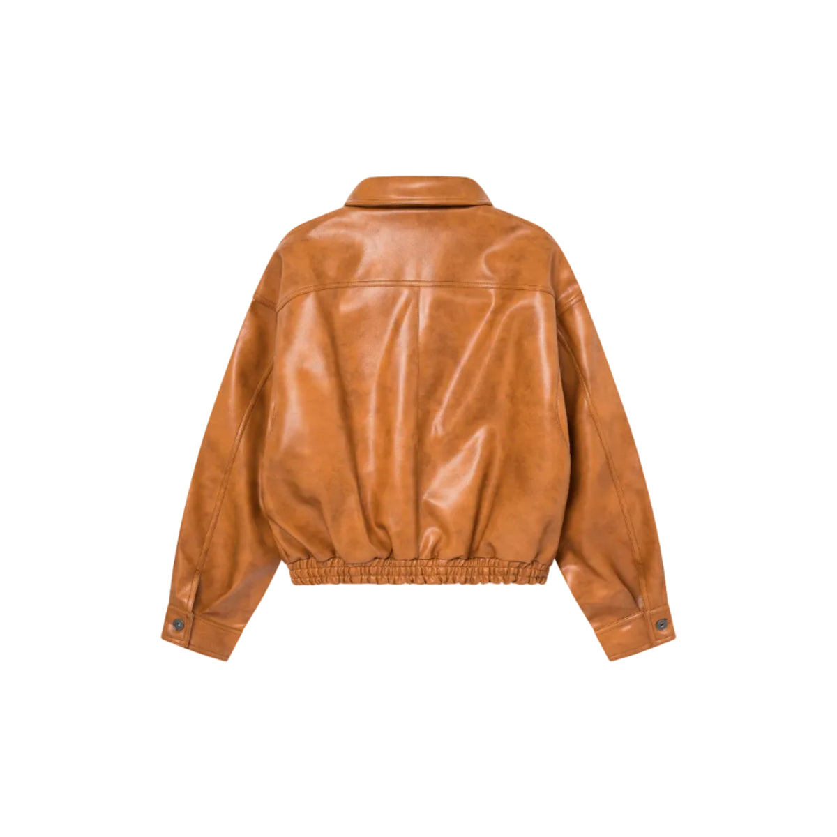 Orange Yankee Leather Jacket