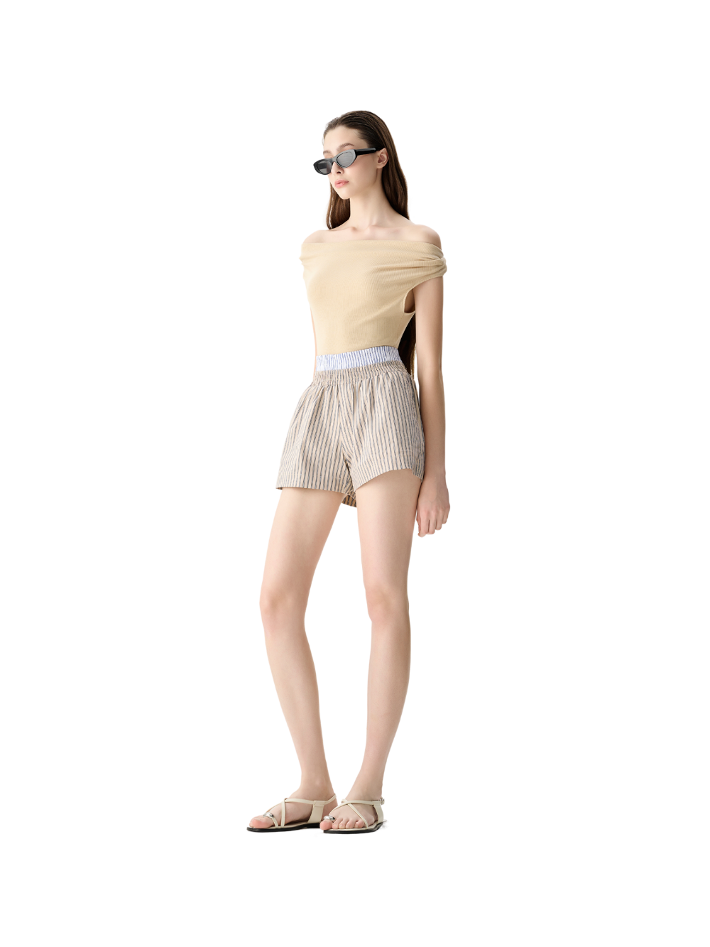 Black Sleeveless Cowl Neck Top