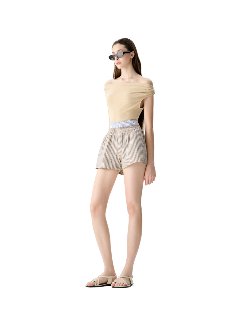 Black Sleeveless Cowl Neck Top