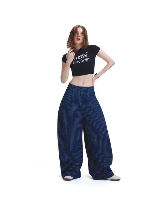 navy-stripes-pants push push astoud