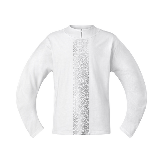 LYRICS DOUBLE-LAYER LONG SLEEVE TEE