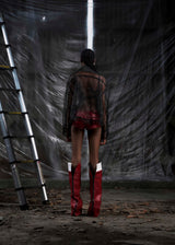 None See Through Oversized Jacket Tatichu Astoud