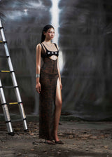None Tanktop Split Thigh Maxi Dress Tatichu Astoud