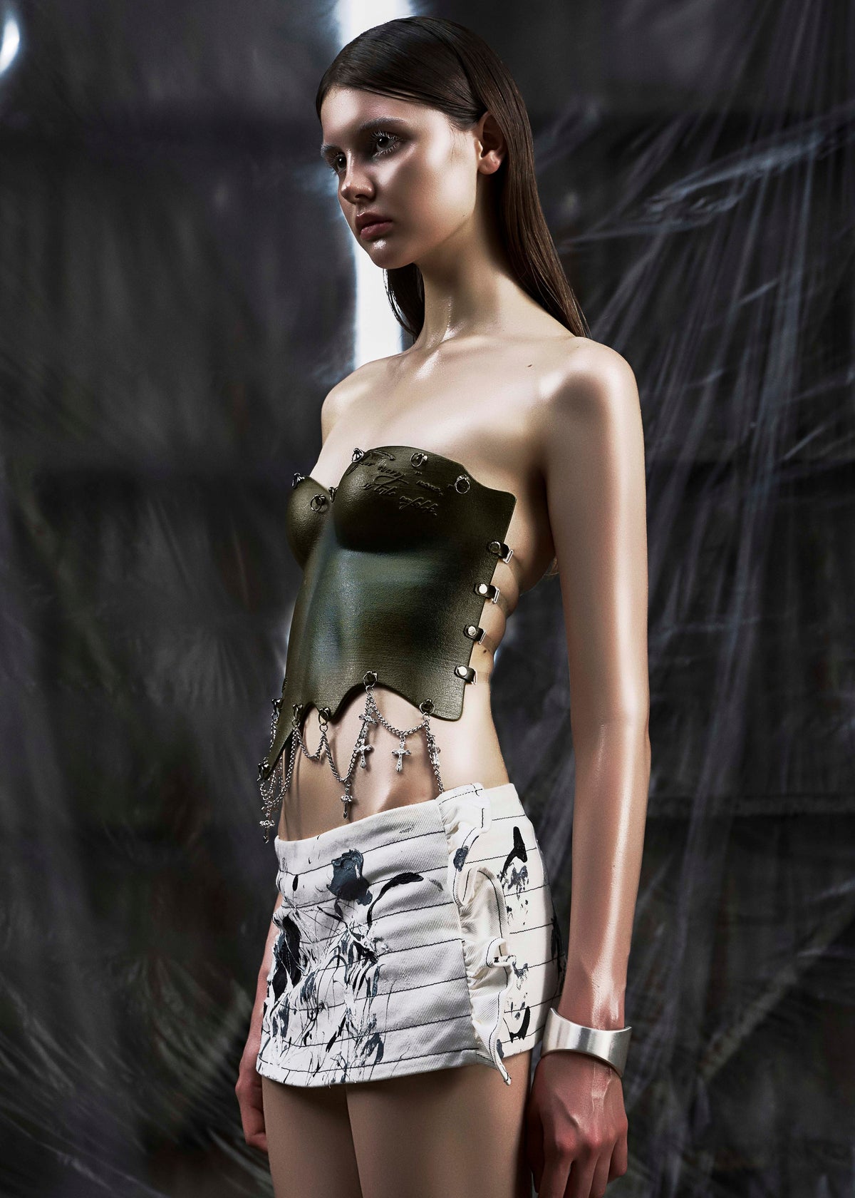 NONE CHAIN BELT 3D CORSET