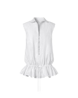 NONE SLEEVELESS DROP WAIST DRESS - WHITE