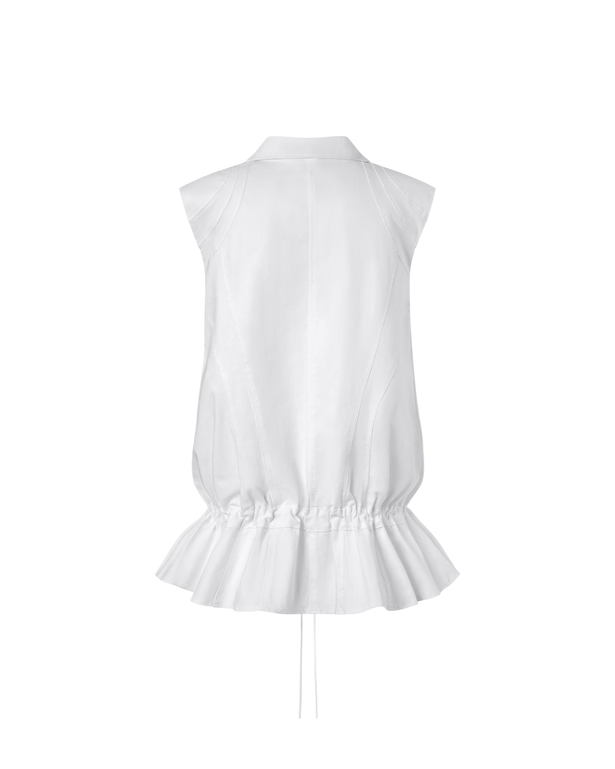 NONE SLEEVELESS DROP WAIST DRESS - WHITE