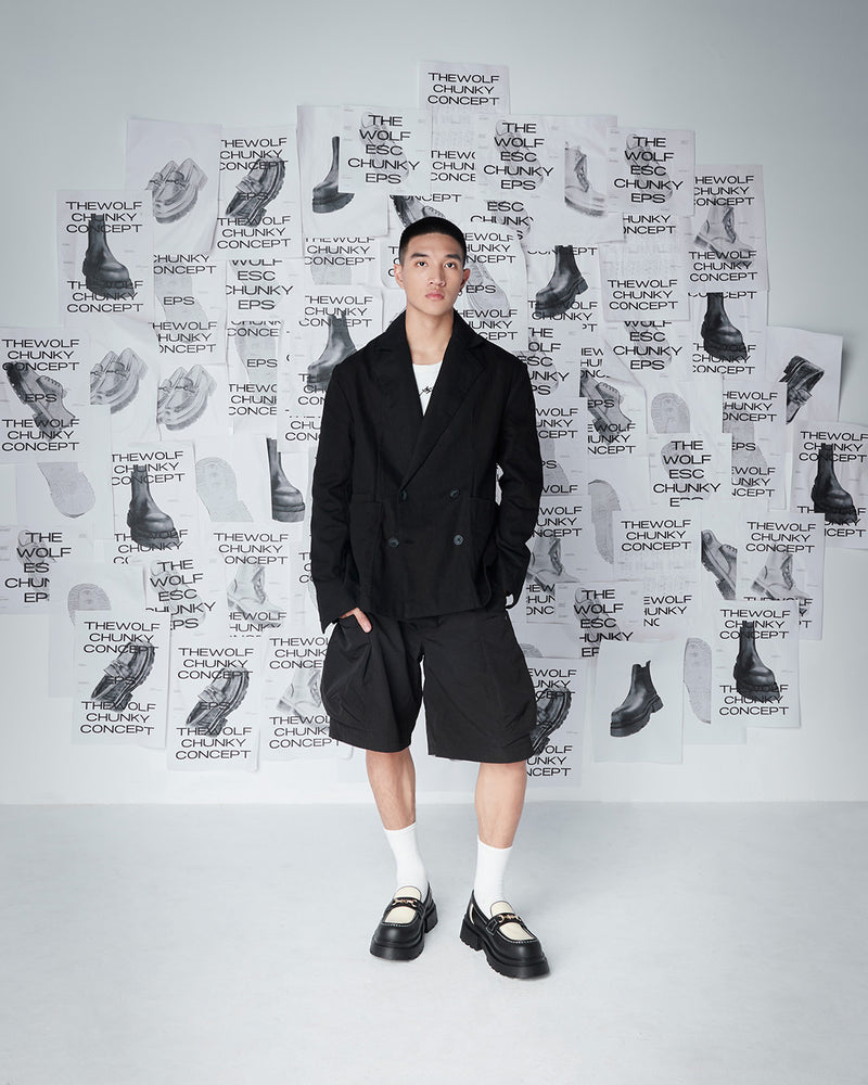 the-chunky-wolf-ss24-black-offwhite-loafer thewolf astoud
