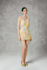 SOL APPLIQUE SET (MINI DRESS + WINGED CAPE)