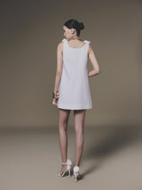 WHITE ROSELLIA DRESS