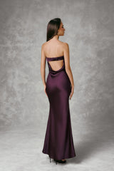 SATIN MAXI DRESS