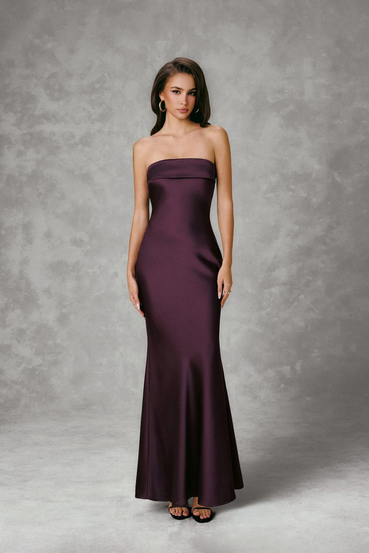 SATIN MAXI DRESS