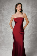 SATIN MAXI DRESS