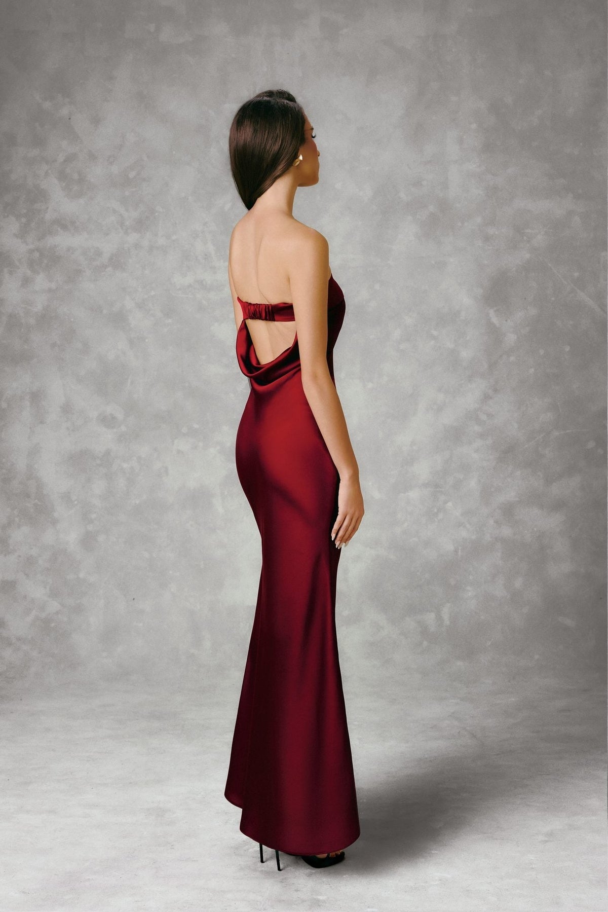 SATIN MAXI DRESS