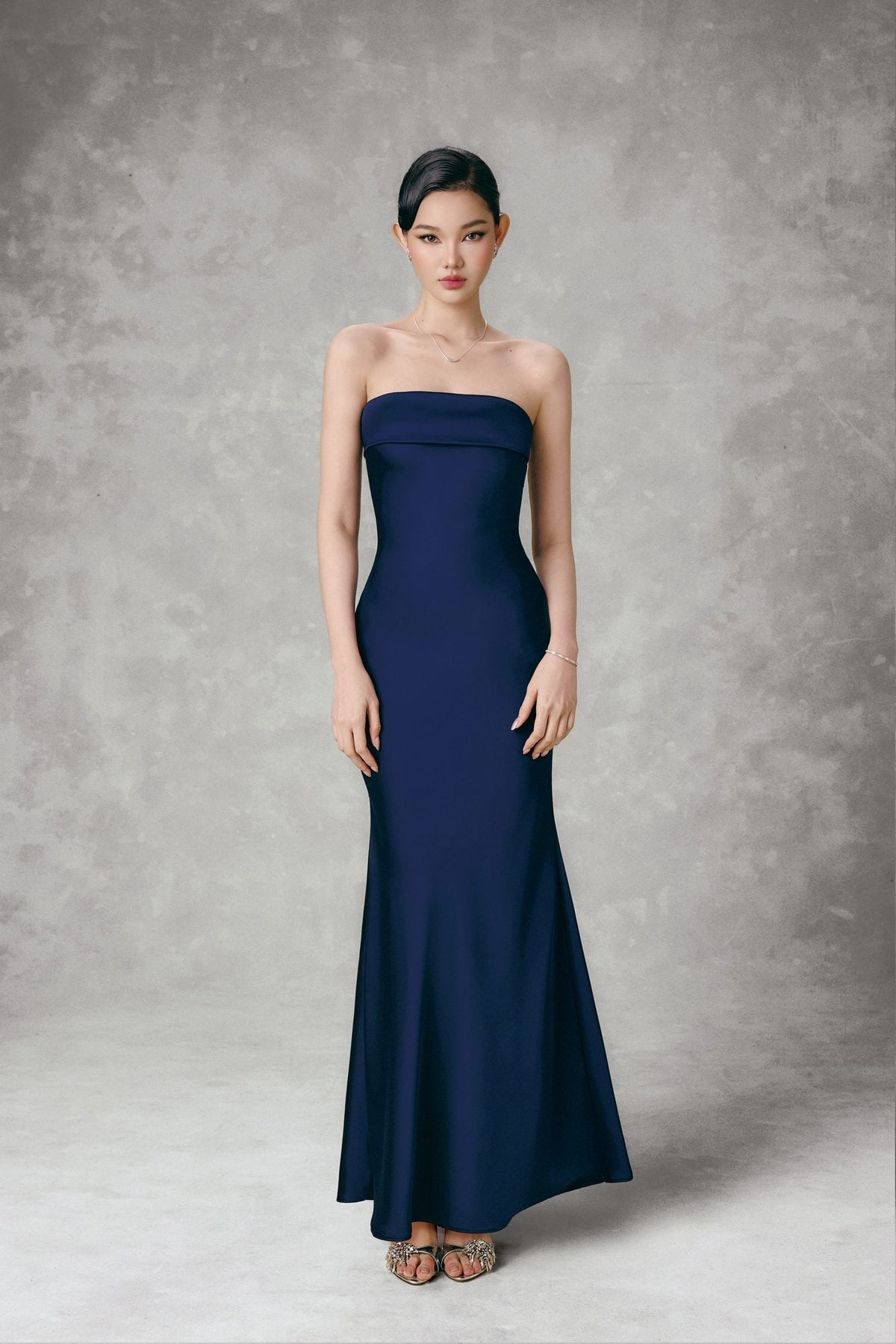 SATIN MAXI DRESS