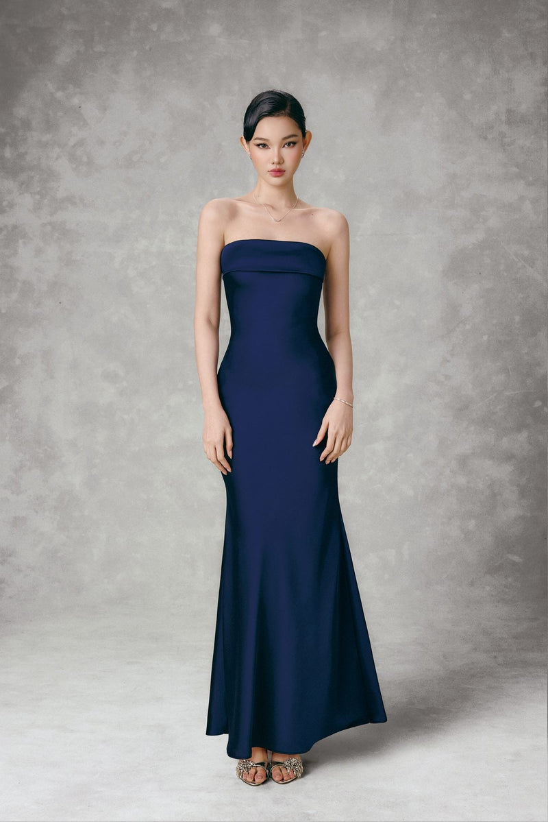 SATIN MAXI DRESS