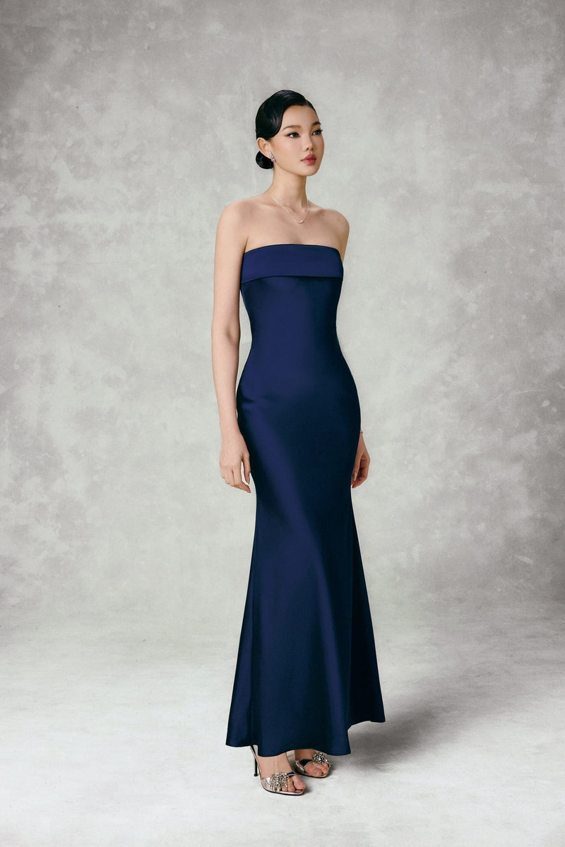SATIN MAXI DRESS
