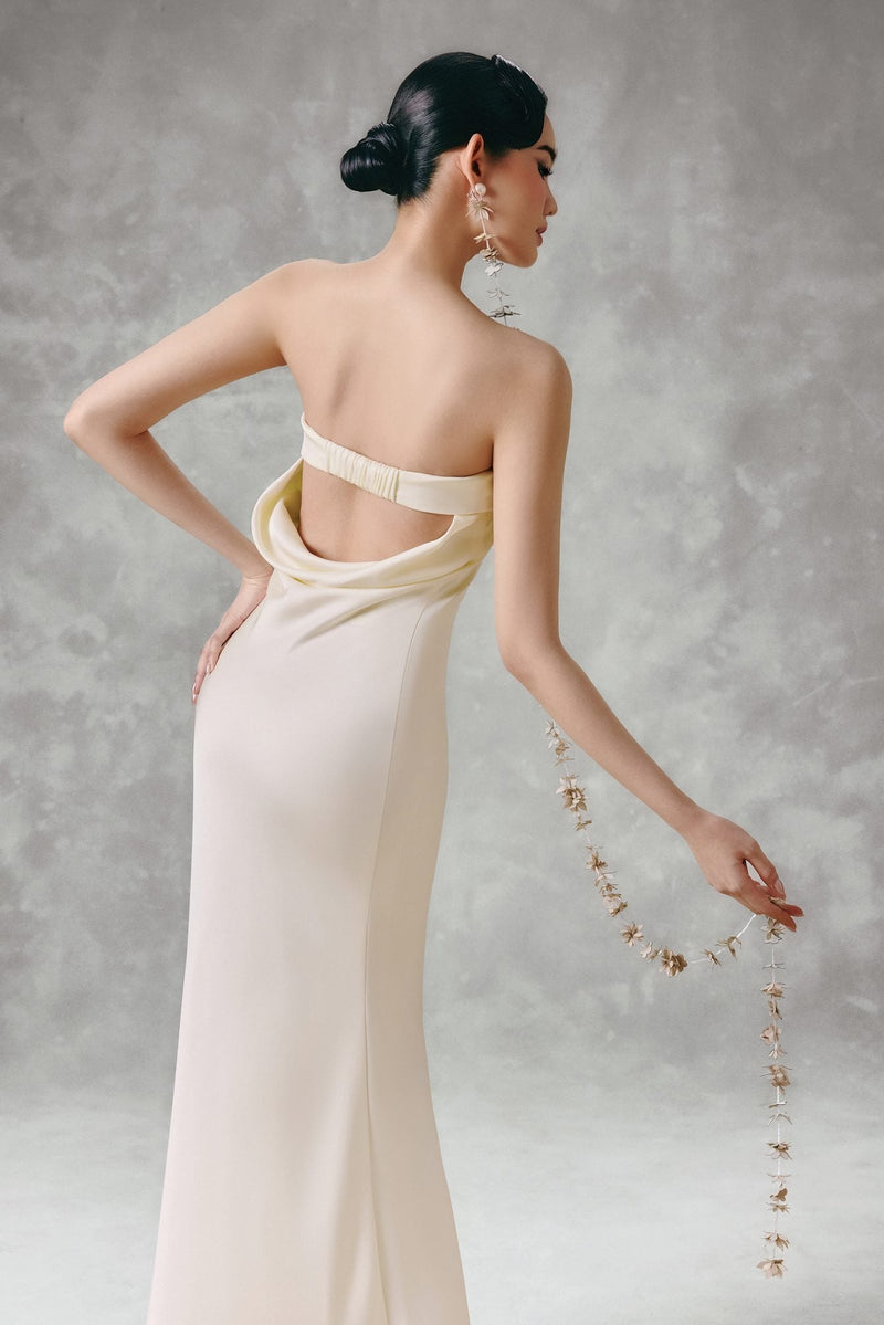 SATIN MAXI DRESS