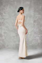 SATIN MAXI DRESS