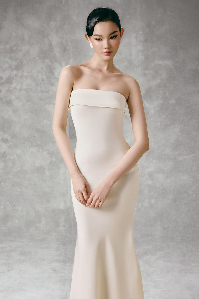 SATIN MAXI DRESS
