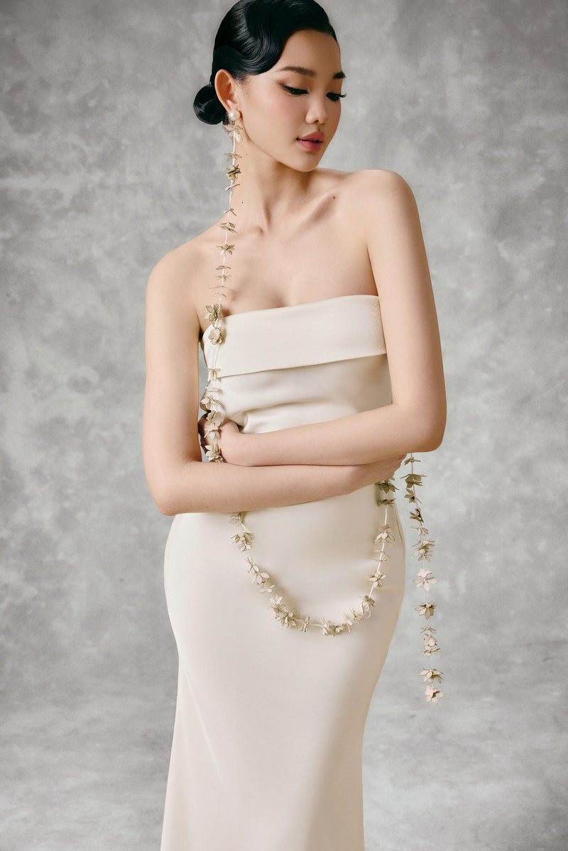SATIN MAXI DRESS