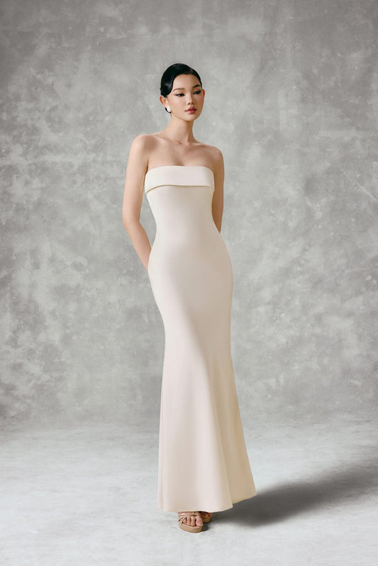 SATIN MAXI DRESS