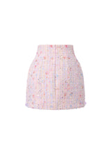 FLORAL BEJEWELED BLAZER & SKIRT SET