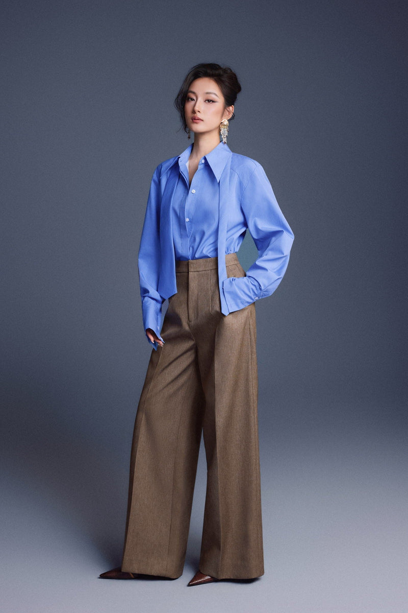 MINIMAL WIDE-LEG PANTS