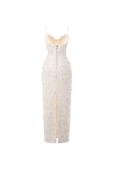 FLORAL SEQUIN DRESS