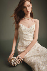 FLORAL SEQUIN DRESS