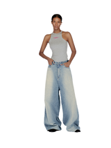 bleached-button-baggy-jeans laminapparel® astoud