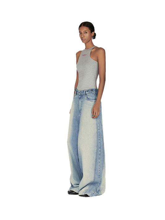 bleached-button-baggy-jeans laminapparel® astoud