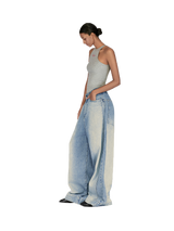 bleached-button-baggy-jeans laminapparel® astoud