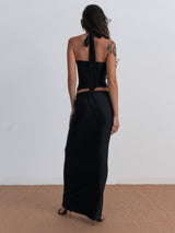 essence-skirt-black-form-fitting-pleated-ruffle-dalya
