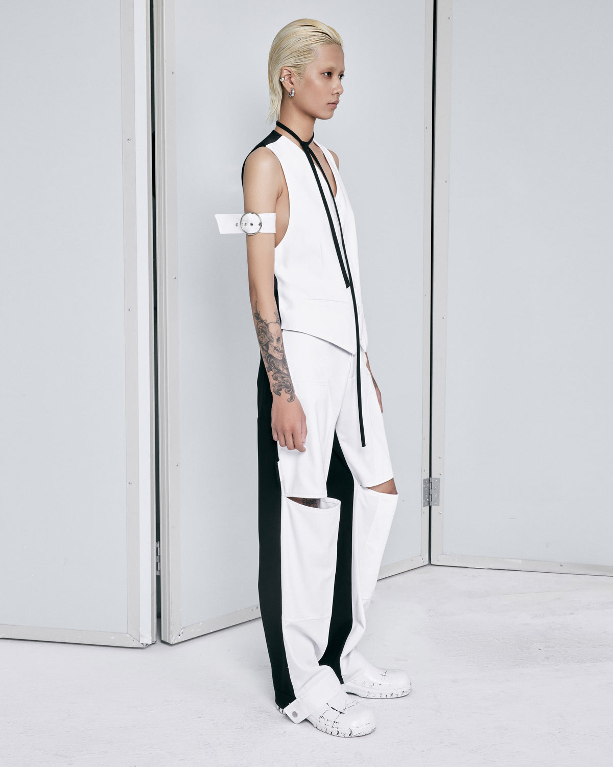 white-khaki-black-silk-tailored-vest-FORTYTHREE-astoud
