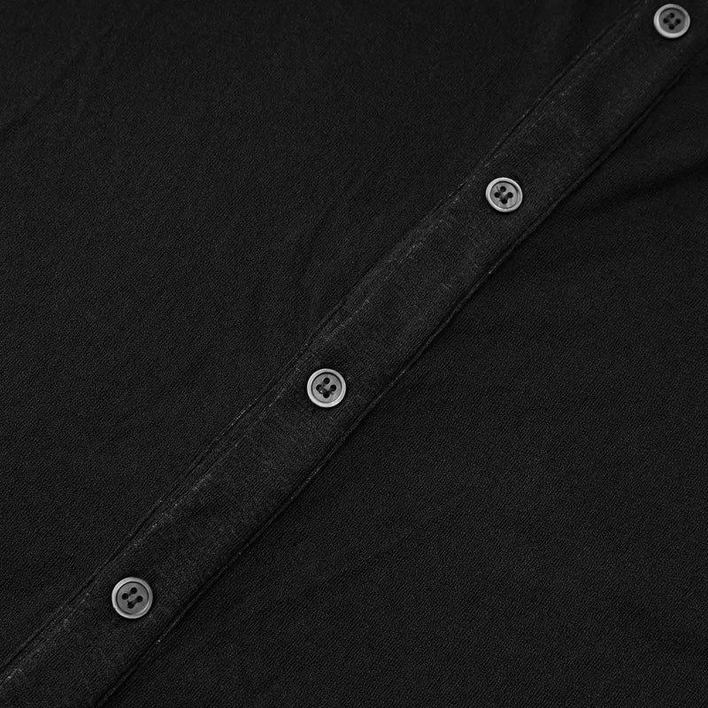 hazel-cardigan-black-stretch-knit-hip-length-unisex-lightweight-lider