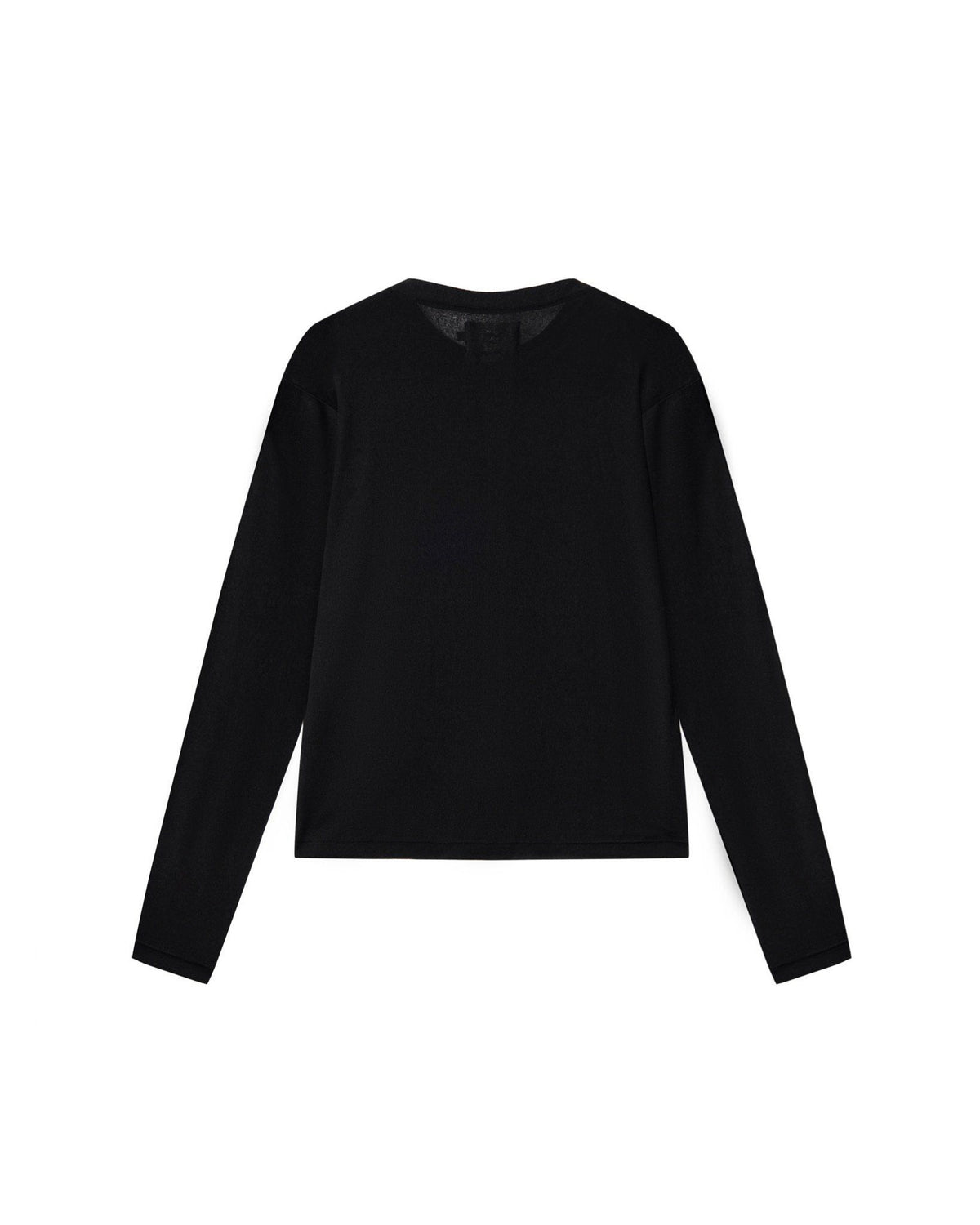 hazel-cardigan-black-stretch-knit-hip-length-unisex-lightweight-lider