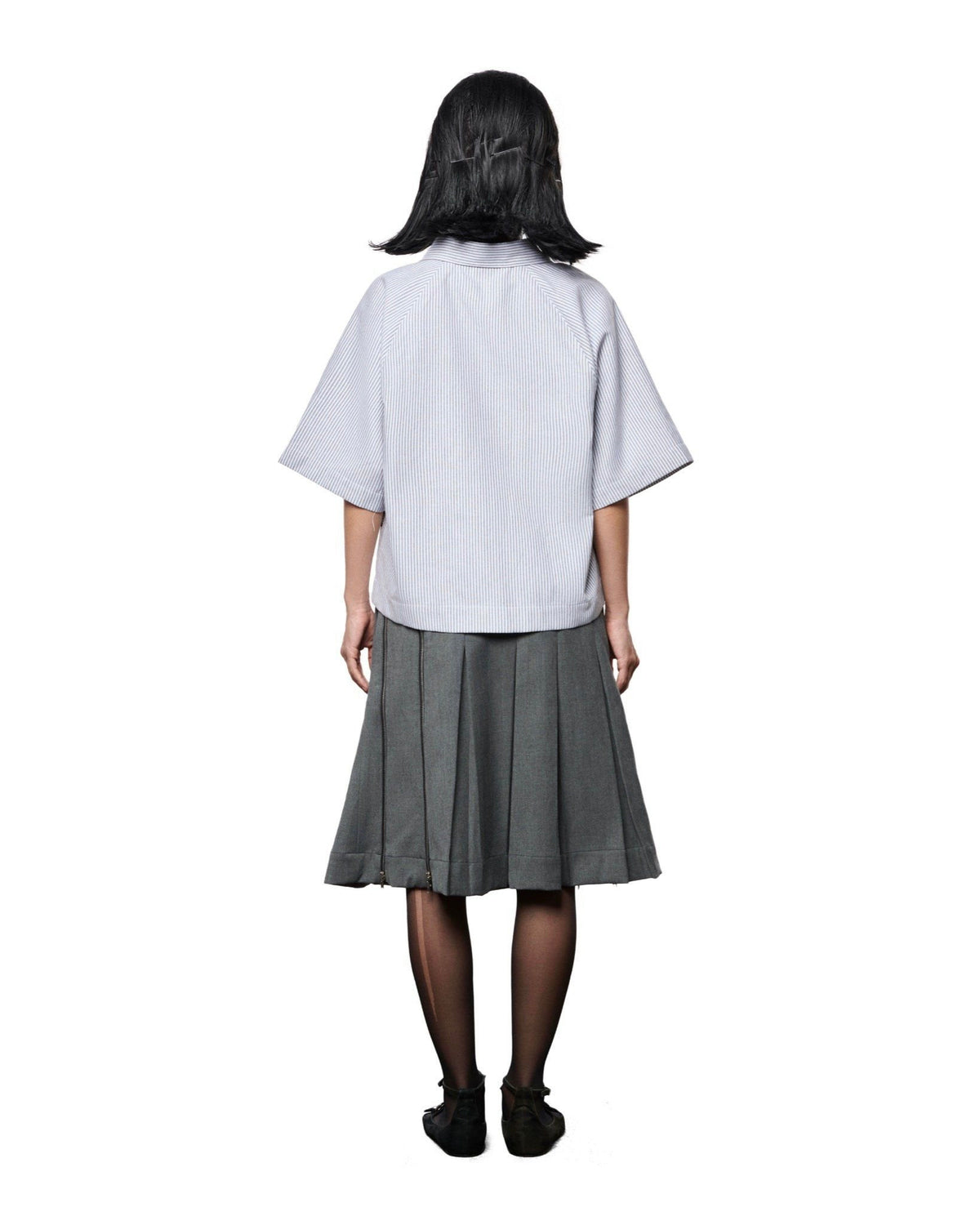 popeye-light-grey-zip-up-shirt-red-two-way-zipper-bow-tie-lider