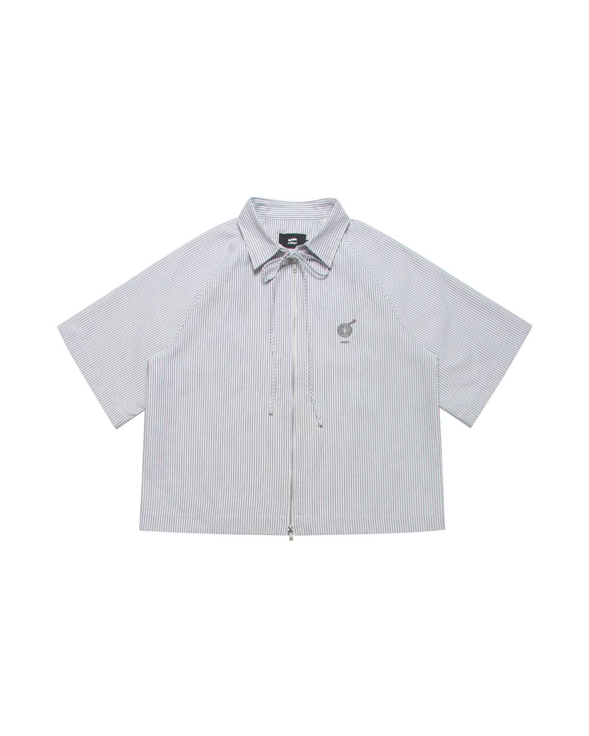 popeye-light-grey-zip-up-shirt-red-two-way-zipper-bow-tie-lider