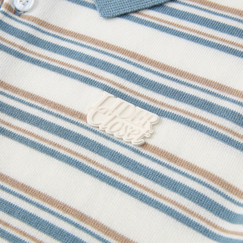STRIPED SKY DEEPSENSE KNIT POLO SHIRT