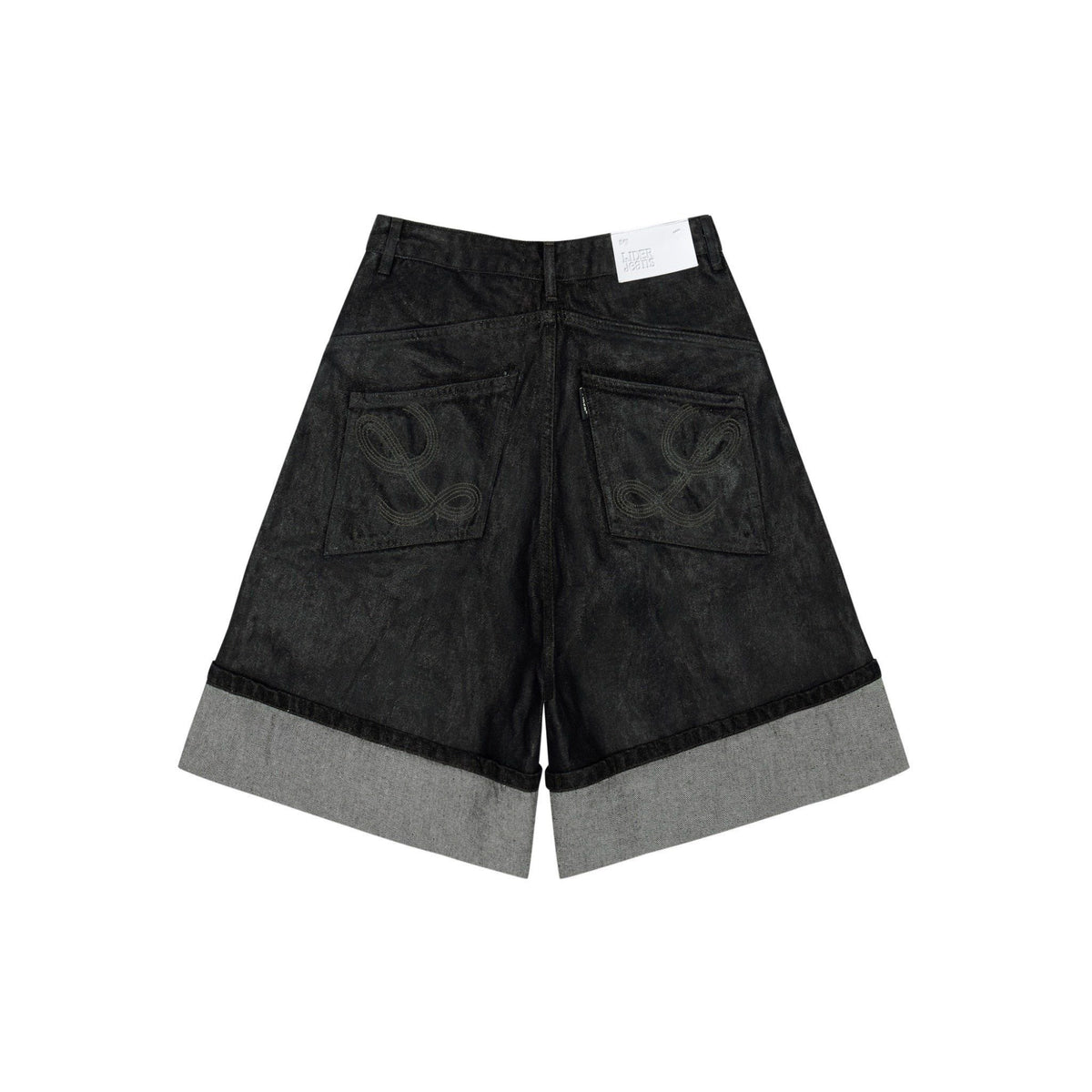 washed-black-overrolled-carpenter-shorts lider astoud