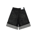 washed-black-overrolled-carpenter-shorts lider astoud