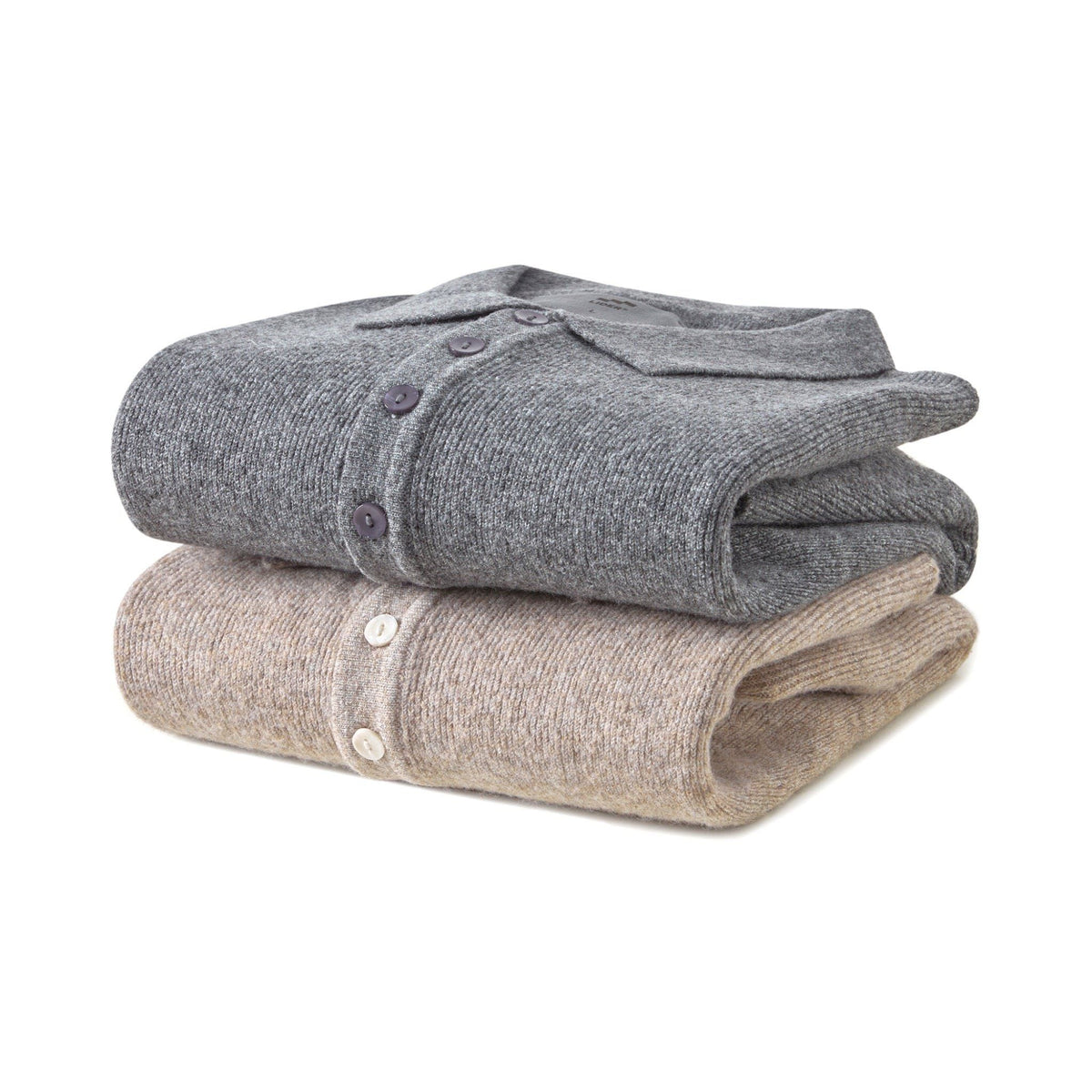 Pebble Grey Maison Henley Polo Shirt