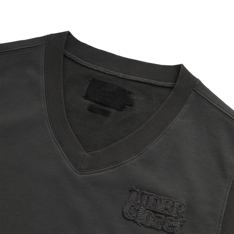 Misty Grey Hugged V-Neck Gilet