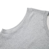Soft Grey Hugged V-Neck Gilet