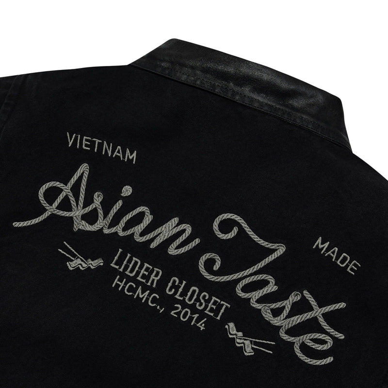 BLACK SESAME ASIAN TASTE DENIM JACKET