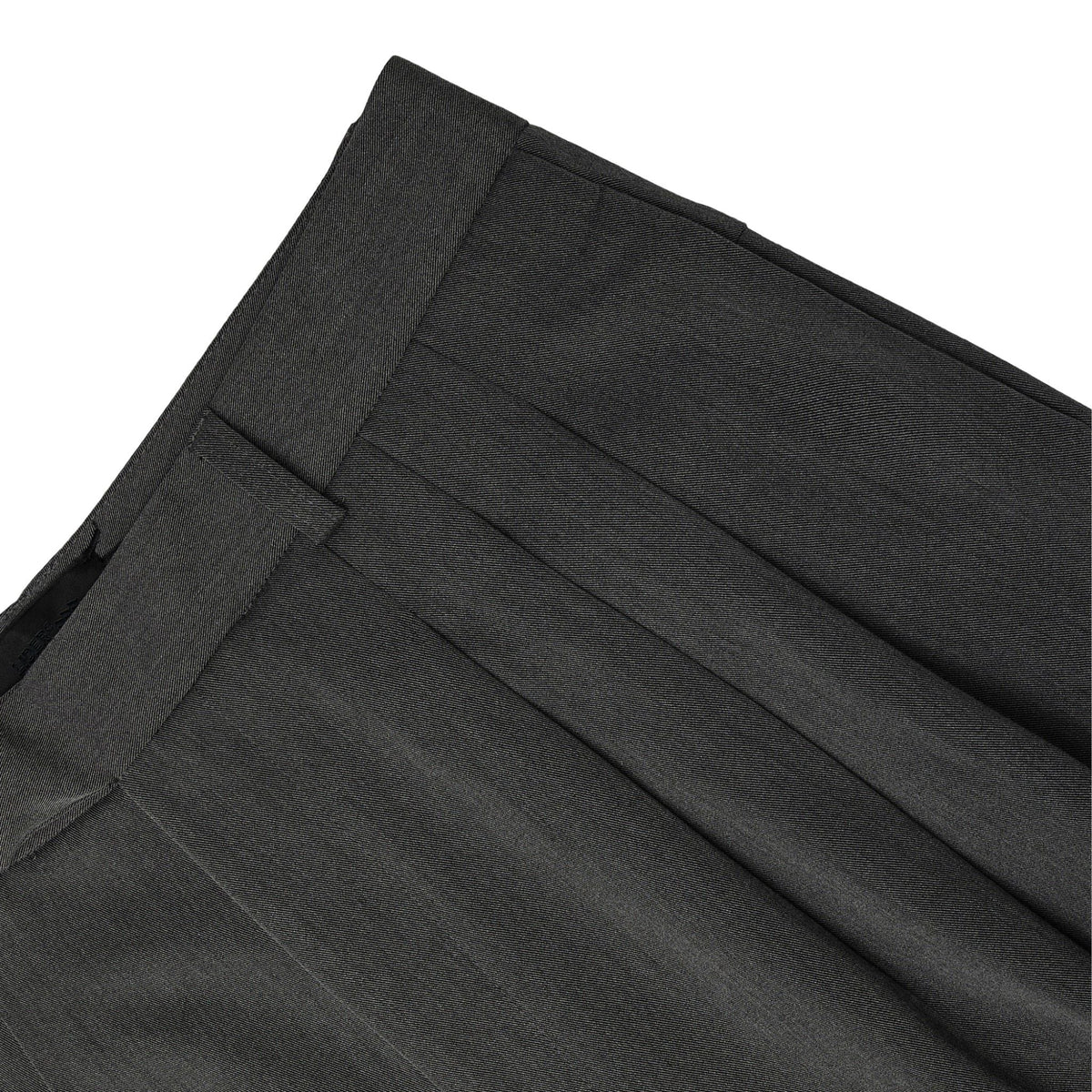 Mid Grey Flow Pleat Trousers