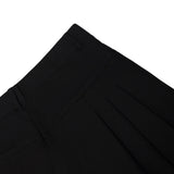 Black Flow Pleat Trousers