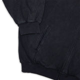 Washed Black Outsider Zipper Jacket