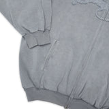Washed Grey Outsider Zipper Jacket